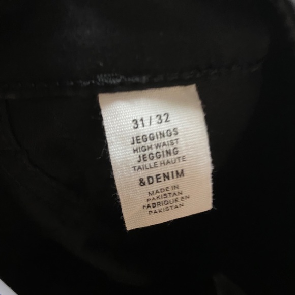 H&M | Black Super Skinny High Waist Jeggings 31/32 - Picture 5 of 6